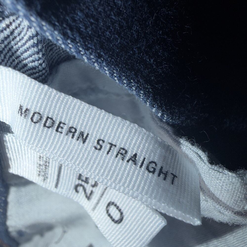 Loft High Rise Modern Straight in Classic Dark Indigo Wash -women’s O/ 25 - Picture 8 of 8